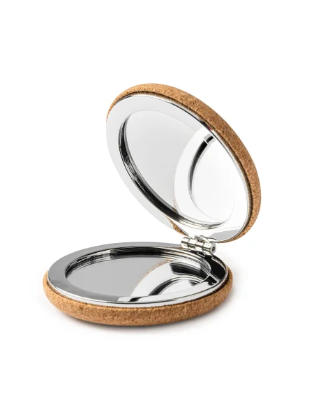 Specchietti da borsa economici in sughero naturale Mila