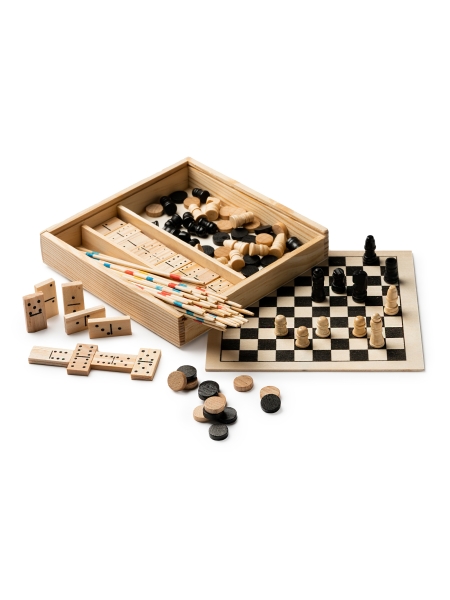 Set con 4 Giochi di abilità in legno