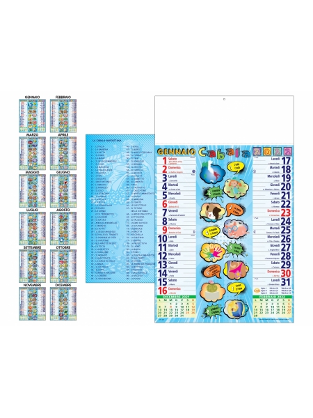 Calendari Cabala cm 28,8x47