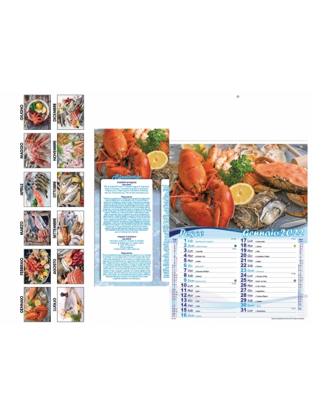 Calendari Pesce cm 28,8x47