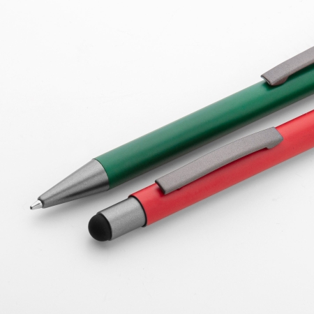 Penna touch screen in metallo con fusto satinato personalizzata Regent