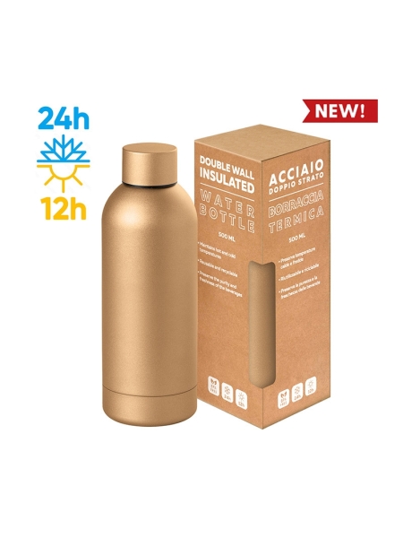 Borraccia termica 500ml in acciaio inox personalizzata Metamat 500 ml