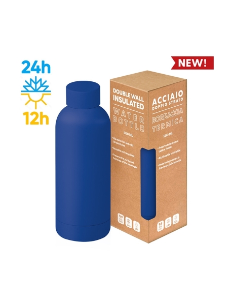Borraccia termica 500 ml in acciaio inox personalizzata Matte Bottle