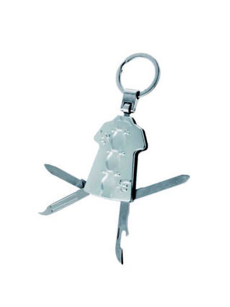 Portachiavi multiuso in metallo personalizzato Silver