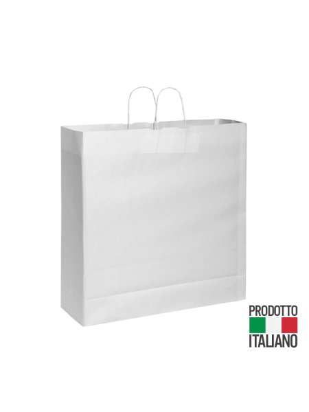 Buste carta kraft bianche personalizzate 54 x 50 x 14 cm