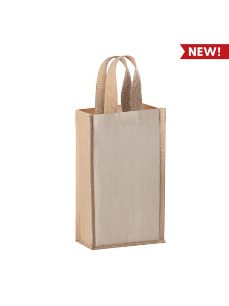 Borsa porta bottiglie personalizzata Double Present 20 x 35 x 10 cm