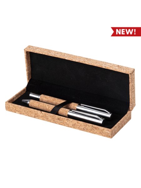 Set di penne in sughero personalizzato Cork Set