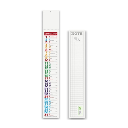 Calendario silhouette personalizzato Classic Square 7 x 47 cm