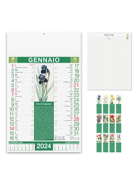 Calendario illustrato personalizzato Erboristeria 29 x 47 cm