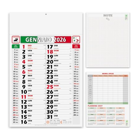 Calendario olandese personalizzato Italy 30 x 47 cm