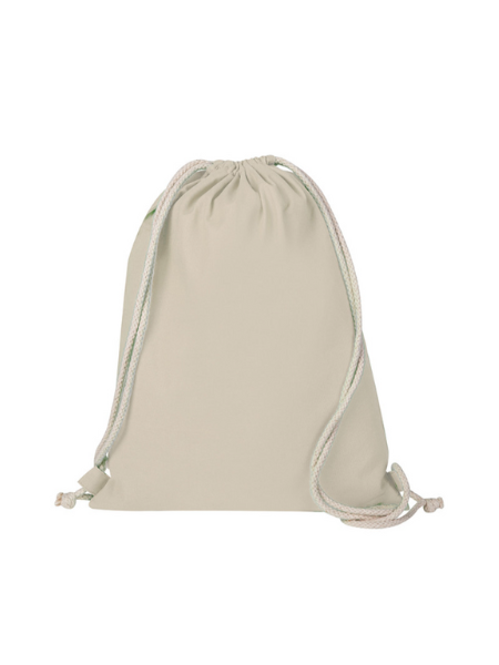 Sacca zaino in cotone personalizzata Hellas Natural