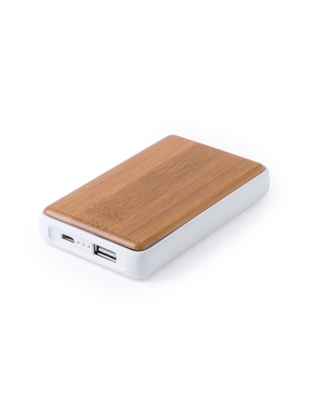 Power bank in bambbo personalizzato Bamboo Full 4000 mAh