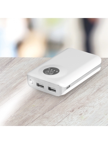 Power bank in plastica personalizzato Energy 6000 mAh