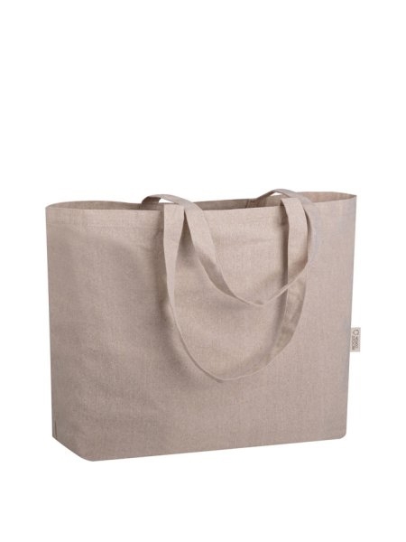 Shopper bag ecologica in cotone riciclato personalizzata Nancy 50 x 37 x 15 cm