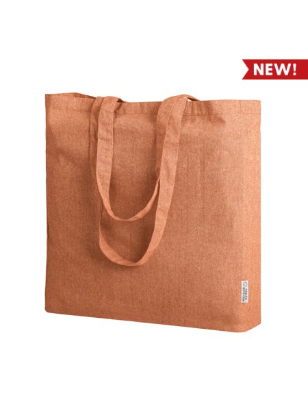 Shopper ecologica in cotone riciclato Andy 38x42x8 cm