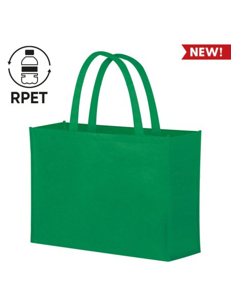 Shopper bag in Tnt R-Pet personalizzata Moki 45 x 40 x 18 cm