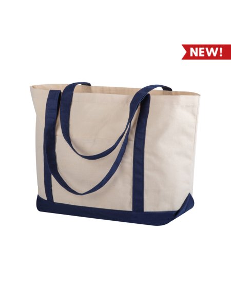 Shopper bag in cotone personalizzata Jeanne 50 x 38 x 18 cm