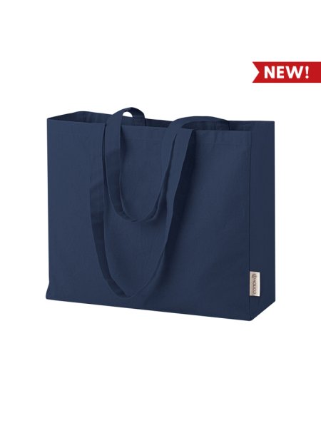 Shopper bag in cotone canvas personalizzate Cloe 40 x 35 x 12 cm