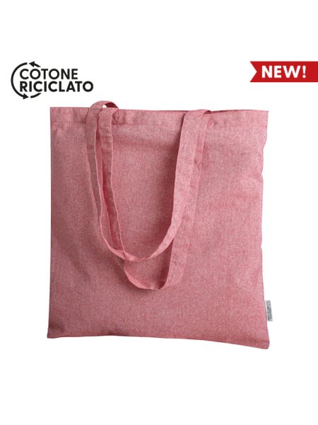 Shopper cotone riciclato personalizzata Lisa 38 x 42 cm