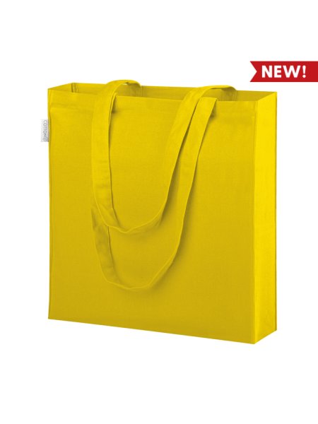 Shopper con soffietto in cotone personalizzate Nerea 38 x 42 x 8 cm