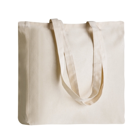 Shopper bag in cotone organico personalizzata Gusset 140 38 x 42 x 8 cm