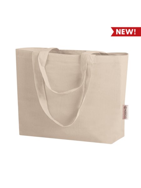Shopper manici lunghi in cotone personalizzata Ternura 40 x 30 x 10 cm