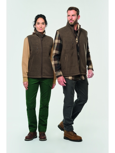 Bodywarmer unisex WK Designed To Work con interno in sherpa