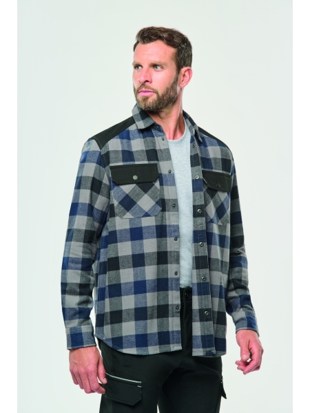 Camicia da uomo da laovro personalizzata WK Designed To Work