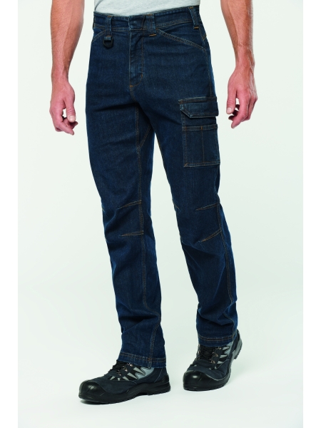Pantalone da uomo da lavoro personalizzato WK Design To Work Denim