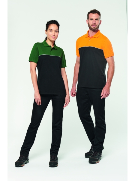 Polo unisex personalizzata ecosostenibile WK Designed To Work