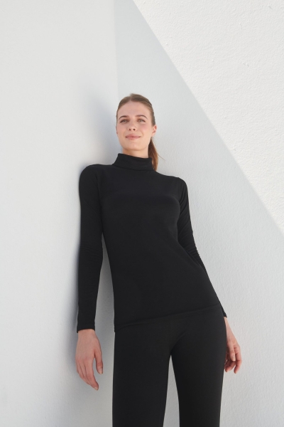 Maglia dolcevita da donna 165 g/m² personalizzabile SF Clothing Feel Good Stretch Roll Neck