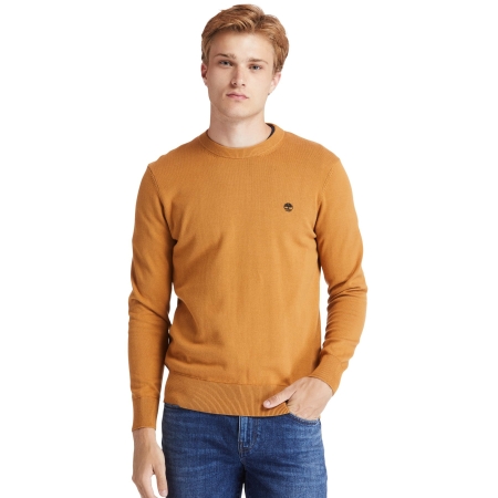 Felpa girocollo in cotone biologico personalizzabile Timberland