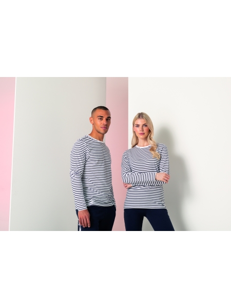 Maglietta a righe personalizzata Skinnifit