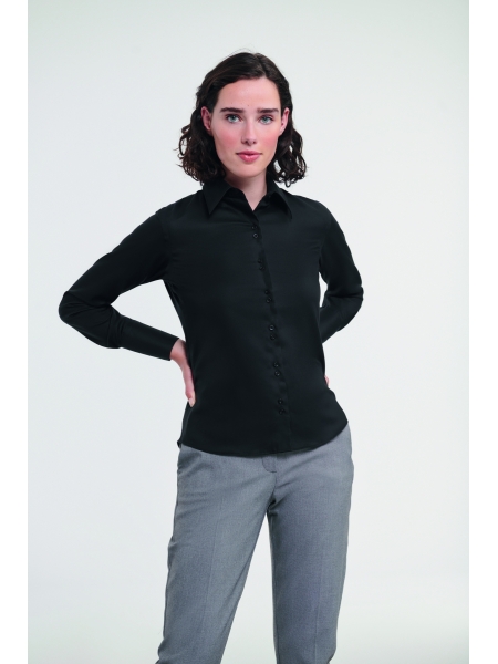 Camicia da donna personalizzata Russell Ultimate no stiro