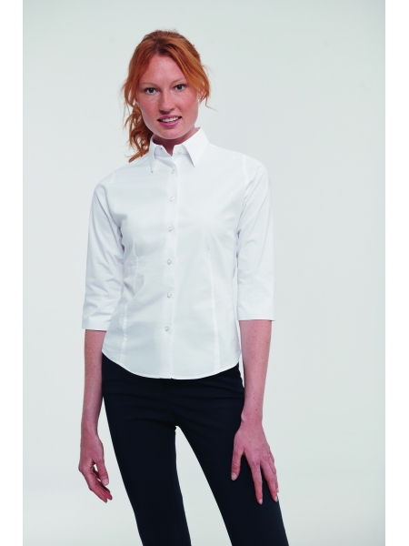Camicia da donna personalizzata Russell manica a 3/4