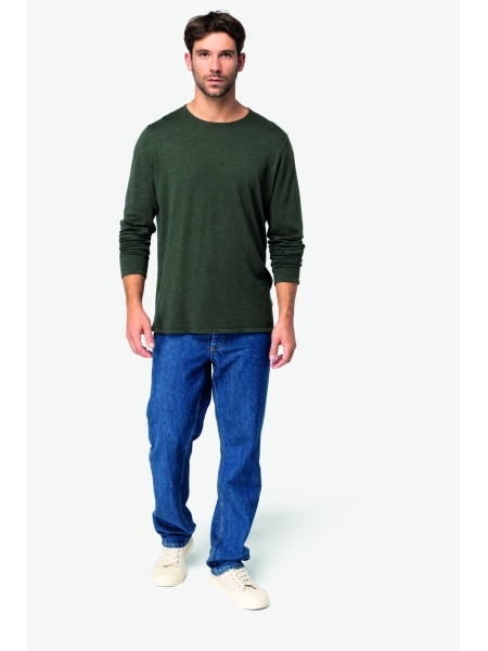 Maglione girocollo uomo Native Spirit in tessuti ecologici