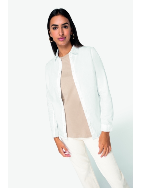 Camicia da donna Native Spirit in cotone pettinato