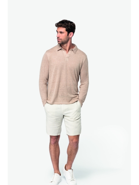 Polo in lino uomo personalizzabile Native Spirit