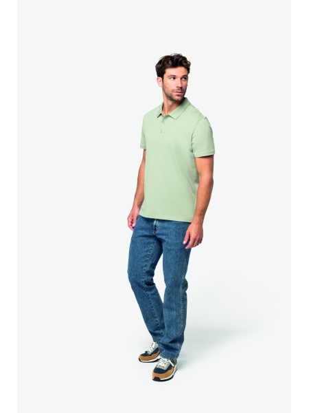 Polo cotone biologico da uomo personalizzata Native Spirit