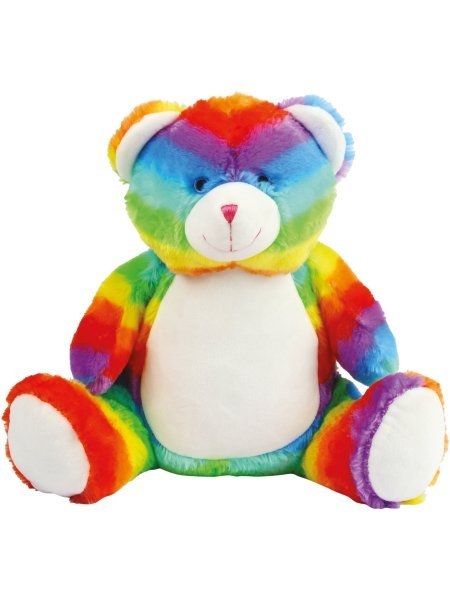 Peluche orso Arcobaleno con zip Mumbles