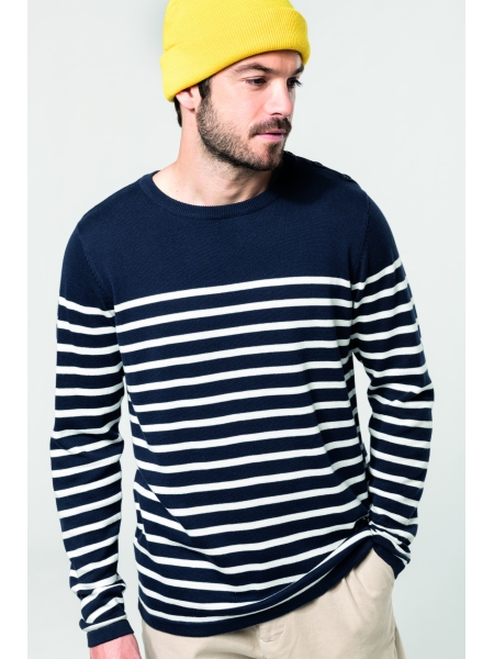 Maglioni girocollo stile marinaio da uomo Kariban Sailing