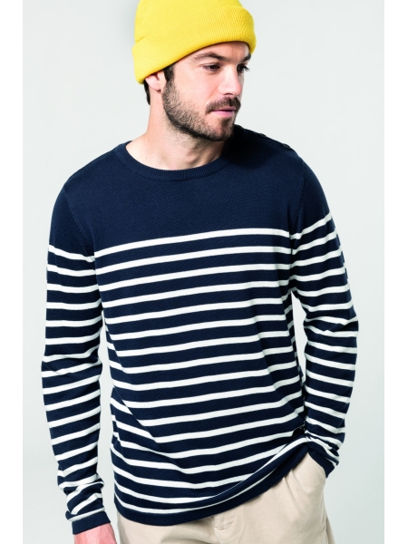 Maglione da uomo personalizzato Kariban stile marinaio Sailing