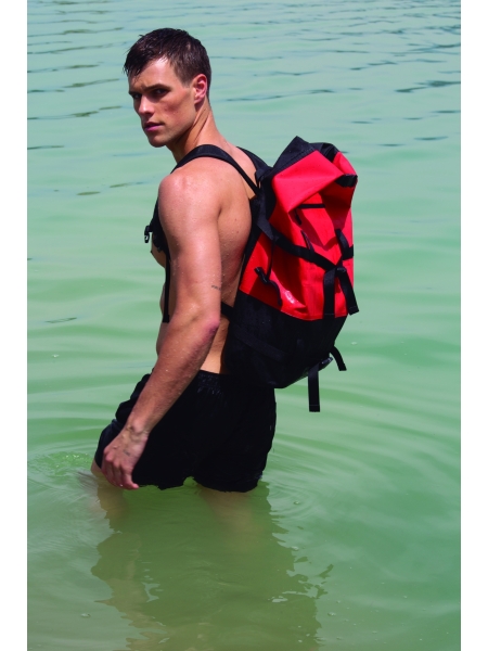 Zaino Rolltop impermeabile Ki-mood con cinghie di compressione