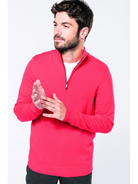 Maglione mezza zip uomo personalizzato Kariban