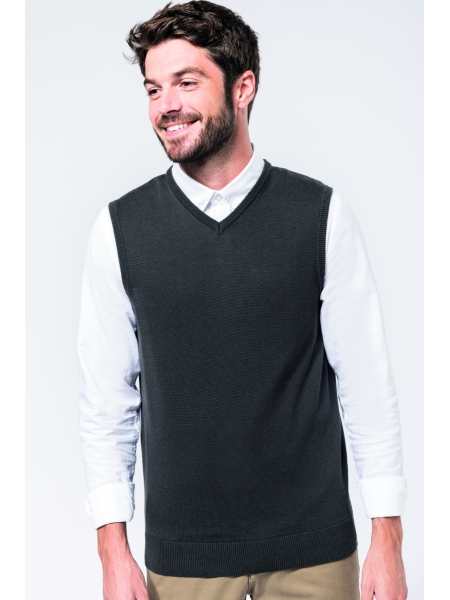 Maglione smanicato uomo Kariban da personalizzare