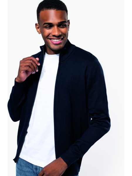 Cardigan da uomo full zip Kariban