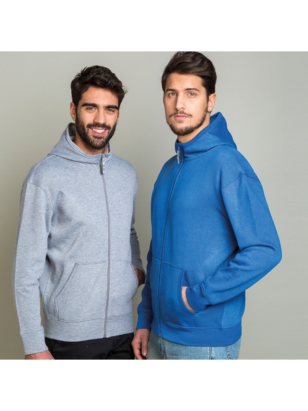 Felpa con zip e cappuccio personalizzata