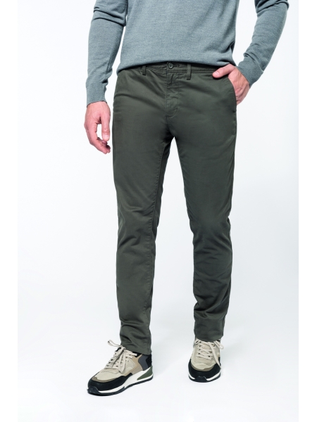 Pantaloni chino uomo personalizzati Kariban Chino premium