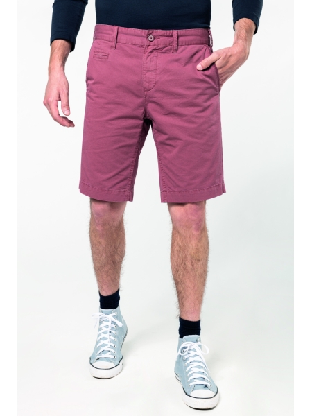 Bermuda cotone uomo personalizzati Kariban effetto slavato