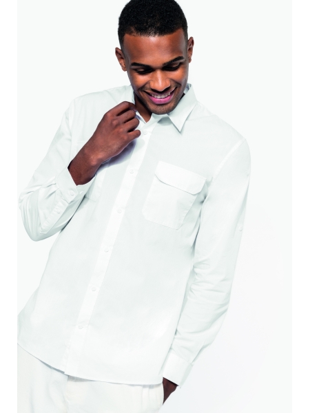 Camicia da uomo in cotone Kariban Safari